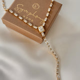Cubic lariat necklace
