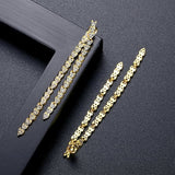 Heartbeat drop earrings