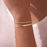 Serpentis gold bracelets