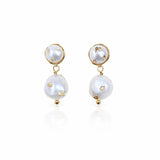 Shimmer pearl earrings