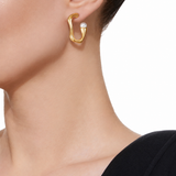 Pearl wave earrings