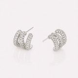 Trio silver hoops