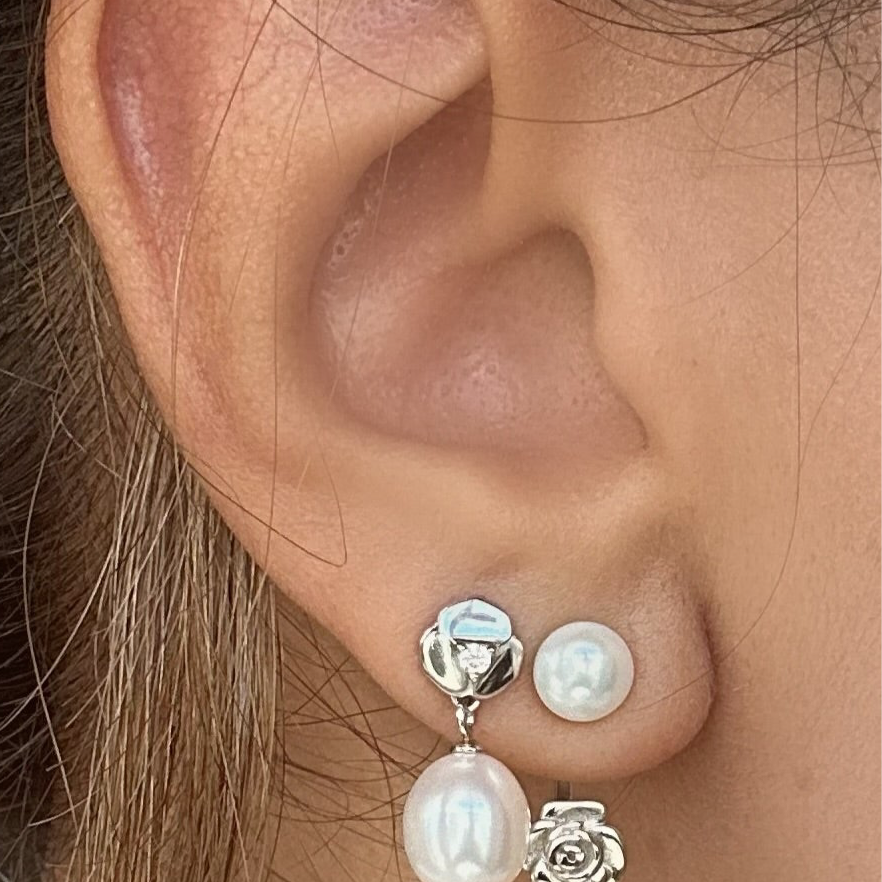 First bloom earrings