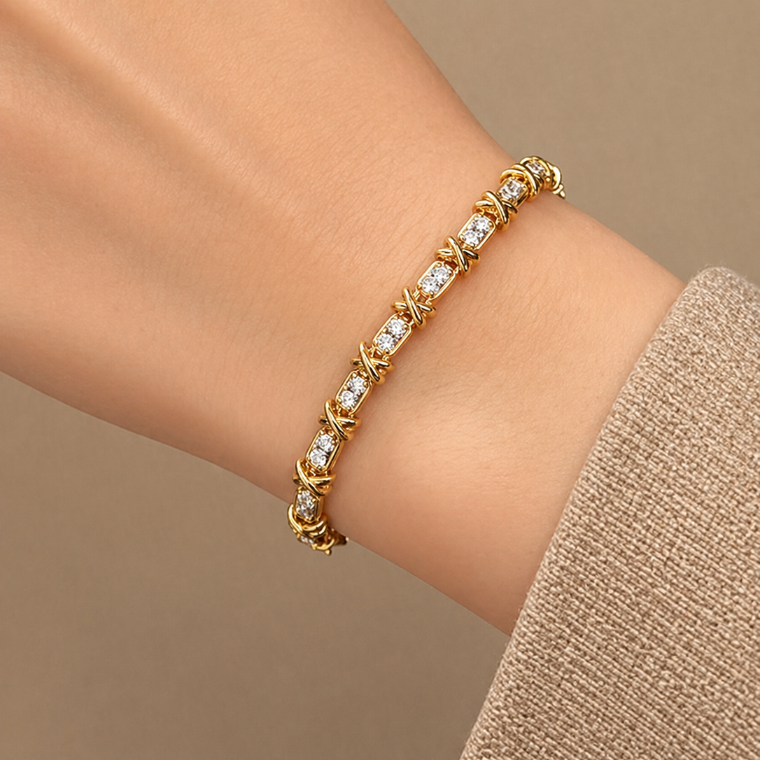 Golden vine bracelet
