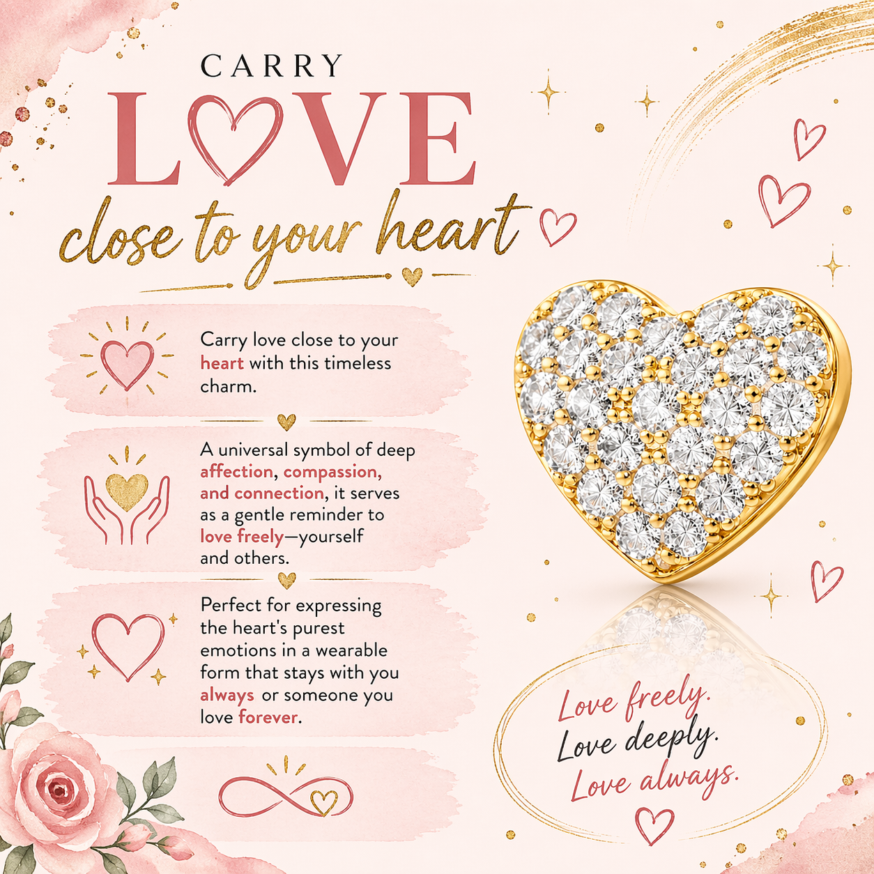 Heart charm