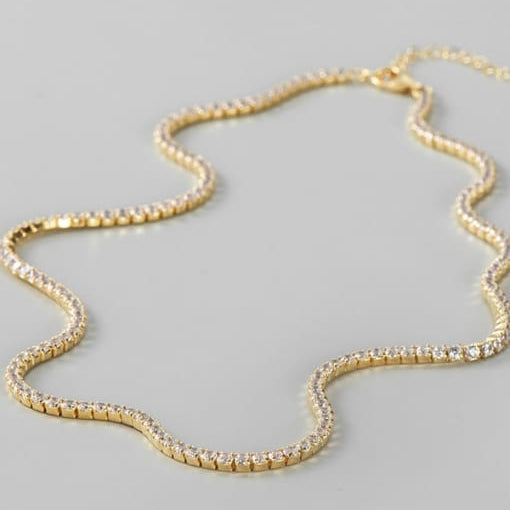 Harmony mini tennis necklace
