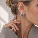 Vesper silver earrings