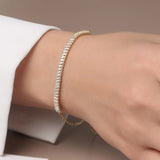 Baguette tennis bracelet