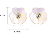 Petaline shell studs
