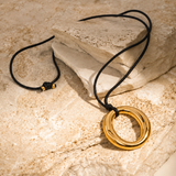 Orbit rope necklace