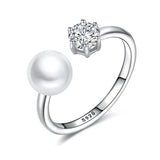 Sun-kissed pearl ring