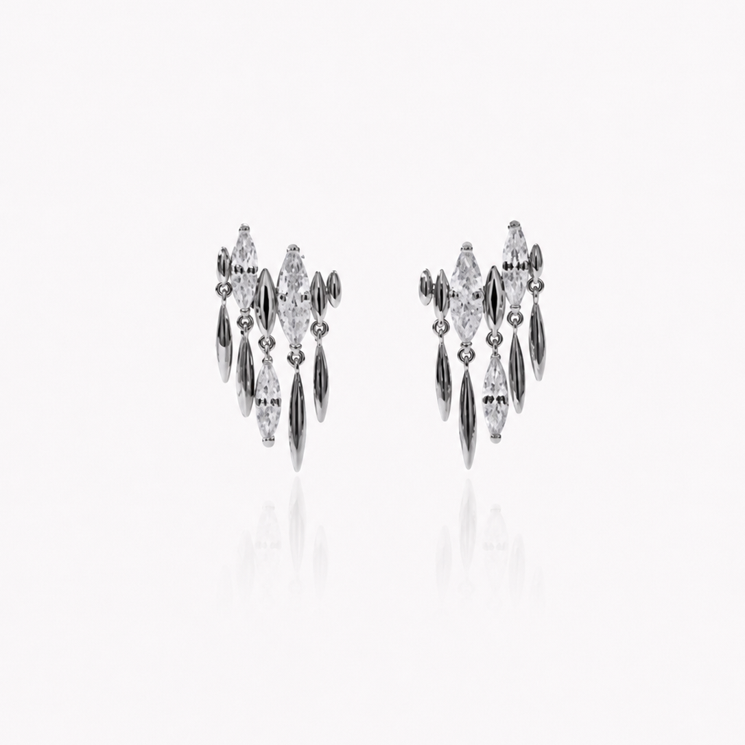 Vesper silver earrings