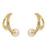 Duetto pearl earrings