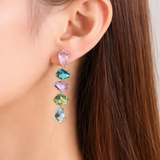 Pastel petals earrings