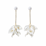 Petaline drop earrings