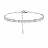 Baguette tennis bracelet