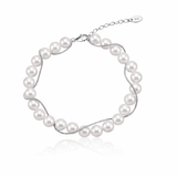 Treble silver bracelet