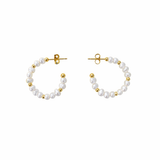 Treble Pearl Hoops
