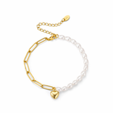 Heartbeat pearl bracelet