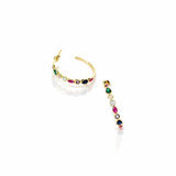 Chic rainbow hoops