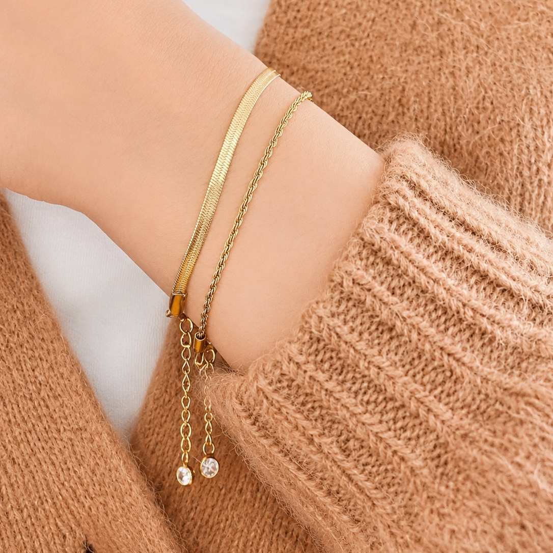 Serpentis gold bracelets