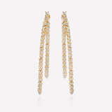 Heartbeat drop earrings