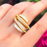 Aurora gold ring