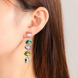 Pastel petals earrings