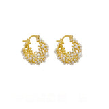 Pearl aria hoops