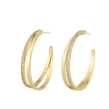 Large sun-kissed hoops